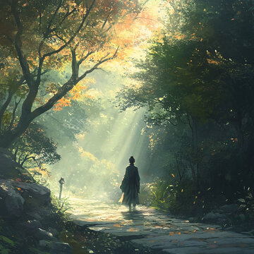 夕陽(yáng)下
