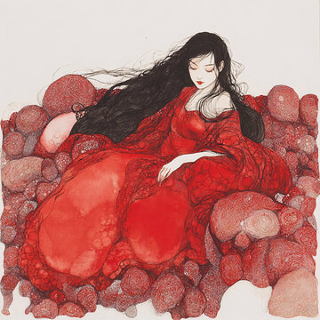 紅衣美人