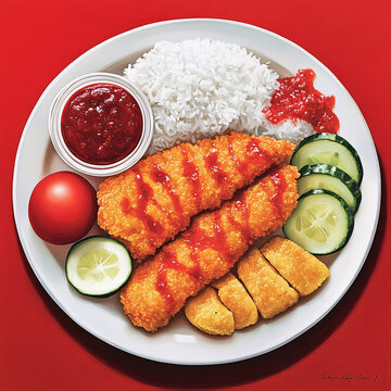 泰汁魚排套餐飯