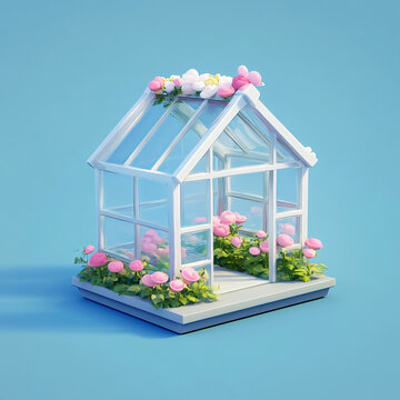 開滿鮮花的窗戶