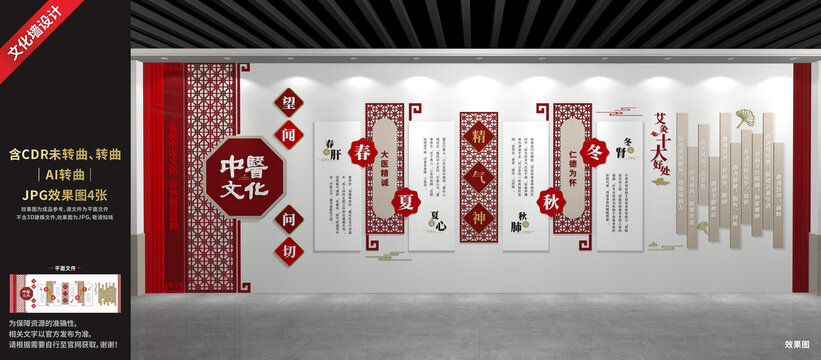 中醫(yī)文化展廳展示墻
