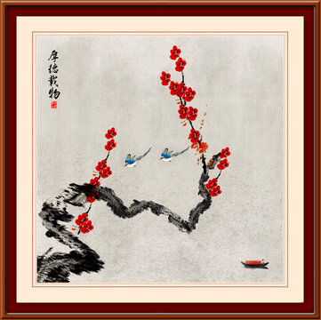 梅花裝飾畫