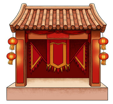 古代表演舞臺(tái)戲臺(tái)