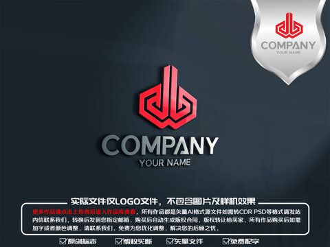 J字母建筑工程logo