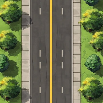 卡通道路模擬