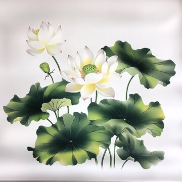 荷花背景