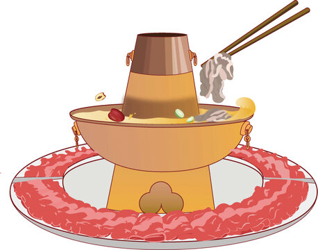 中國北京特色京銅涮肉火鍋