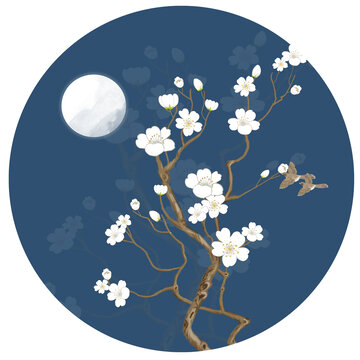 梅花工筆畫
