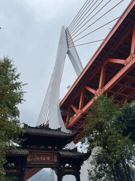 重慶湖廣會館與長江大橋