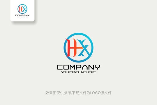 HX字母電子科技數(shù)碼logo