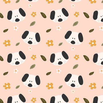 卡通動物小狗背景