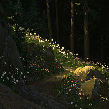 森林花路