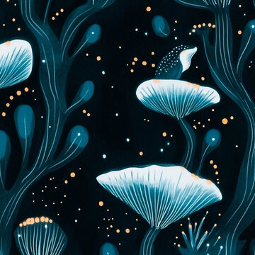 紋理海底世界夢(mèng)幻藍(lán)色