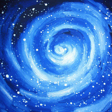 藍色旋渦星空