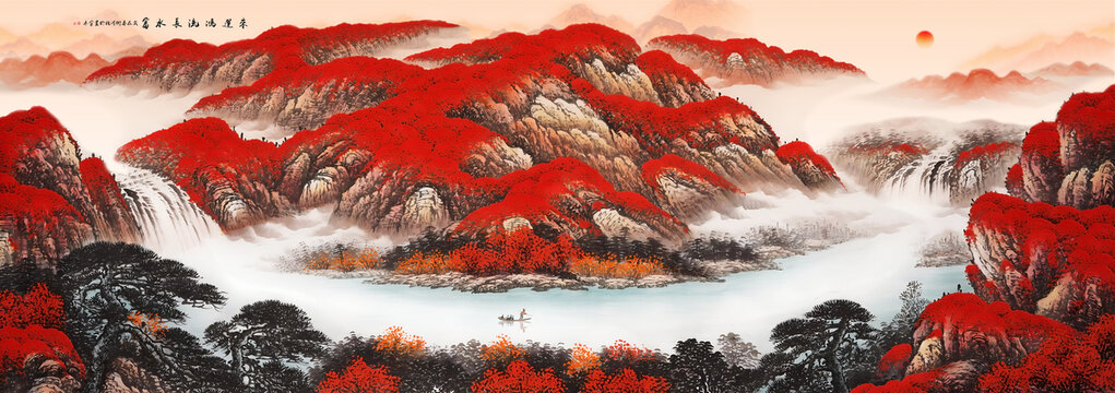 聚寶盆風(fēng)水畫