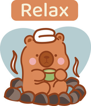 卡皮巴拉泡溫泉