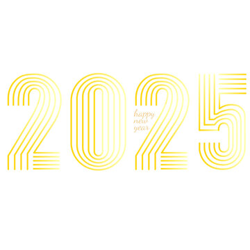 3線條2025藝術(shù)字原創(chuàng)