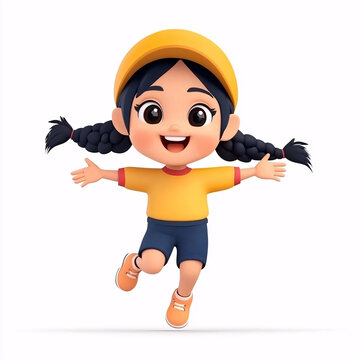 卡通女孩人物形象