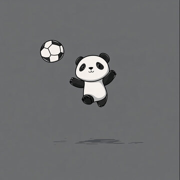 可愛熊貓?zhí)咦闱? style=