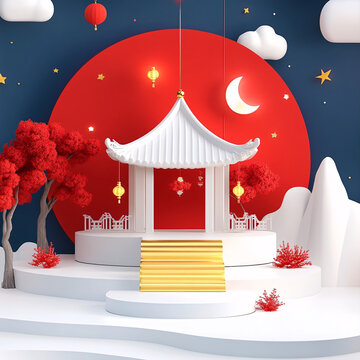 中秋展臺(tái)