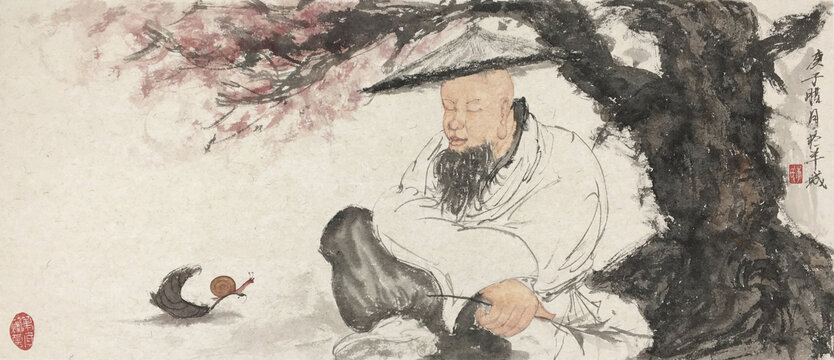 寫意中國畫禪意人物