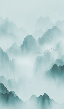書房山水畫