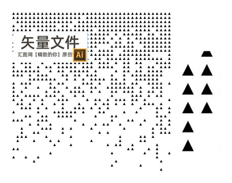 三角形孔漸變圖案