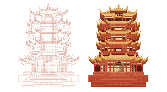 黃鶴樓插畫