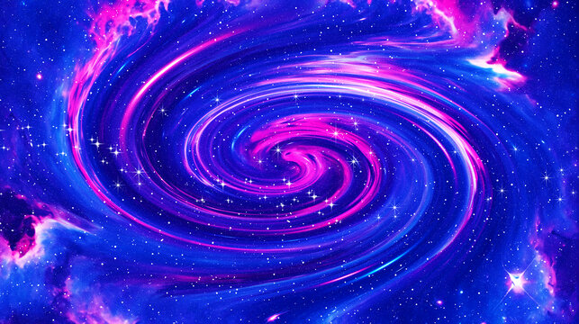 紅藍(lán)旋渦星空背景