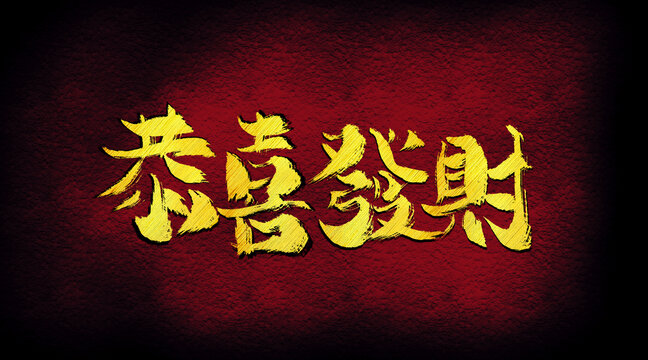 恭喜發(fā)財(cái)字體設(shè)計(jì)