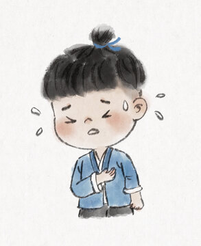 表情包心慌胸悶