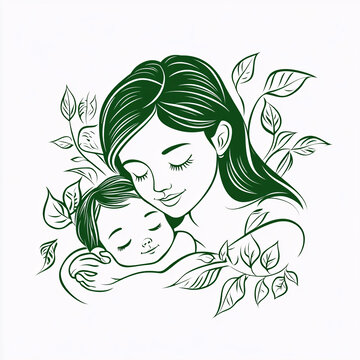 唯美媽媽與寶貝