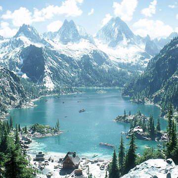 高山湖泊