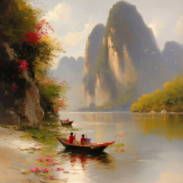 山水風(fēng)景畫