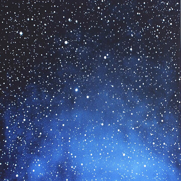 藍(lán)色星空夜空貼圖