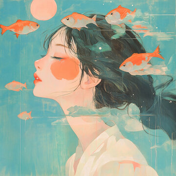 魚與少女
