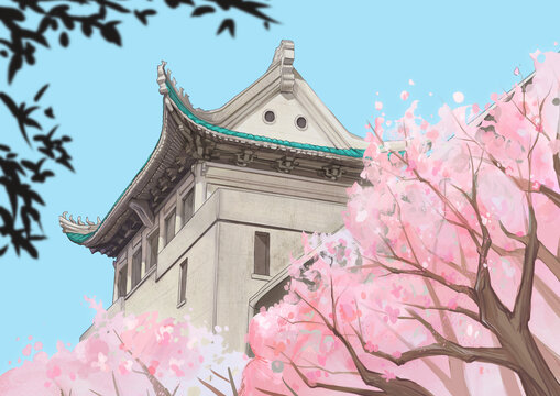武漢大學(xué)櫻花城堡