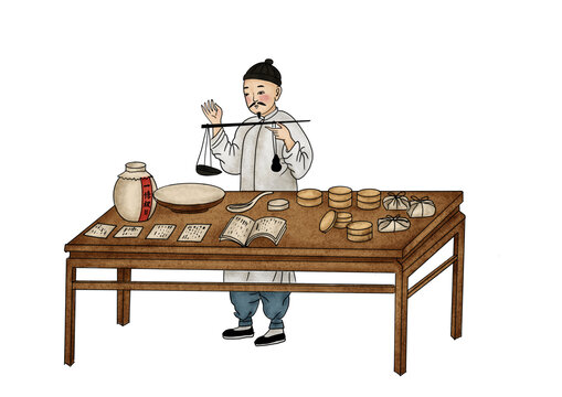 抓藥圖