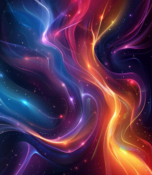 抽象色彩流光宇宙