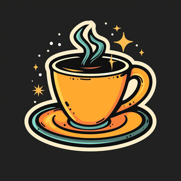 一杯咖啡碟子上的咖啡