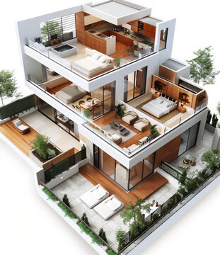 現(xiàn)代多層住宅戶型圖
