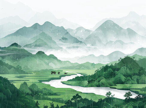 綠色的山河