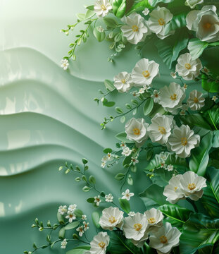 清新花卉背景墻紙?jiān)O(shè)計(jì)