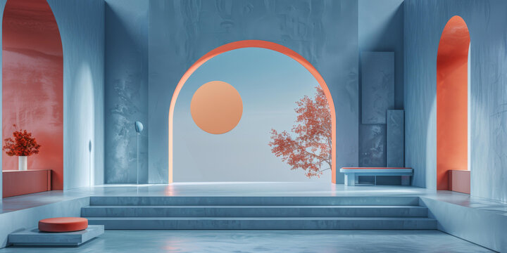 現(xiàn)代拱形室內(nèi)設(shè)計(jì)圖