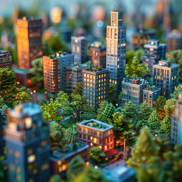 微縮城市景觀