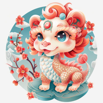 瑞獸麒麟祥瑞圖