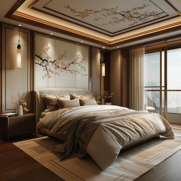 現(xiàn)代中式臥室設(shè)計風(fēng)格