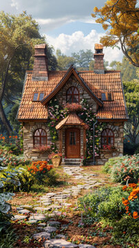 森林深處夢(mèng)幻小屋