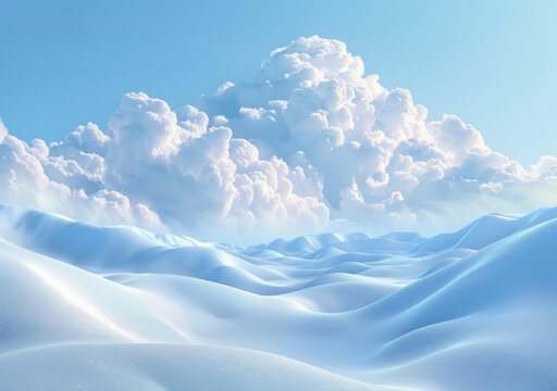 夢幻般的雪山云海