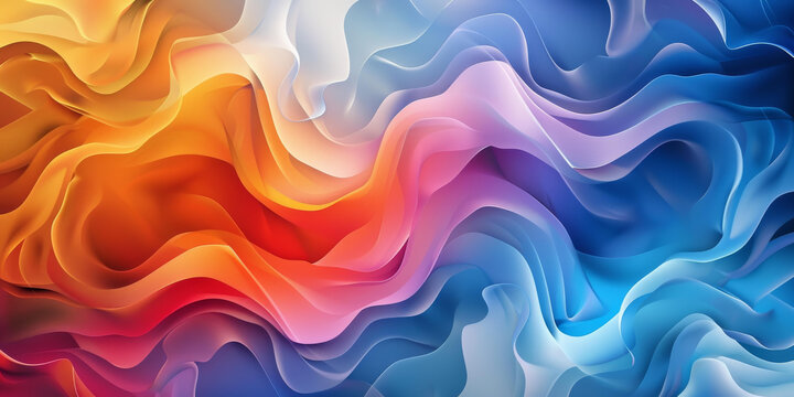 抽象彩色波浪背景設計